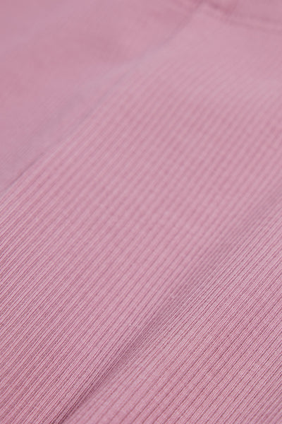 Organically Grown Cotton Blend Solid Rib Legging