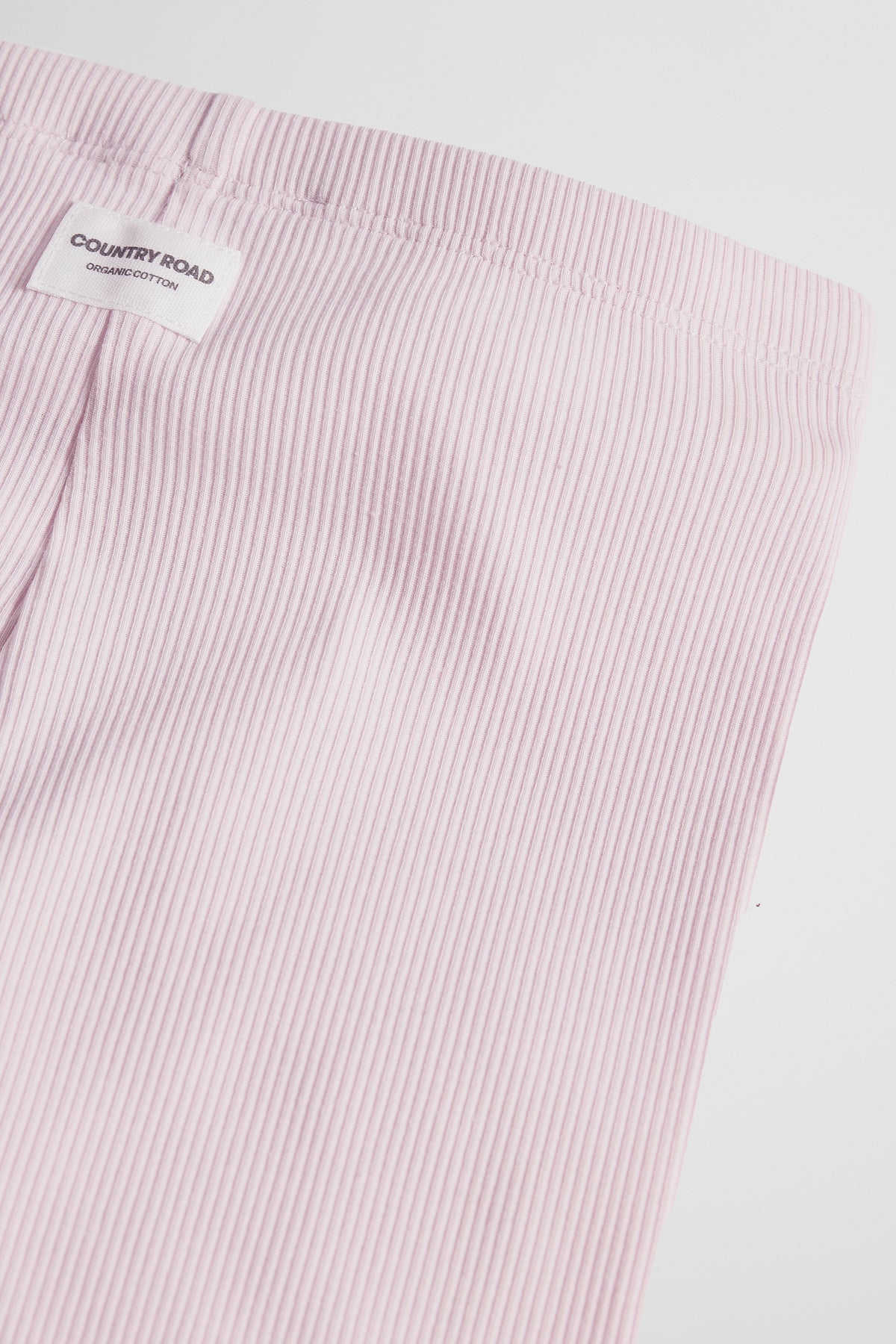Organically Grown Cotton Blend Solid Rib Legging
