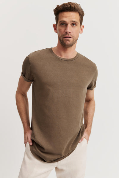 Australian Cotton Longline Garment Dye T-Shirt