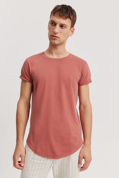 Australian Cotton Longline Garment Dye T-Shirt