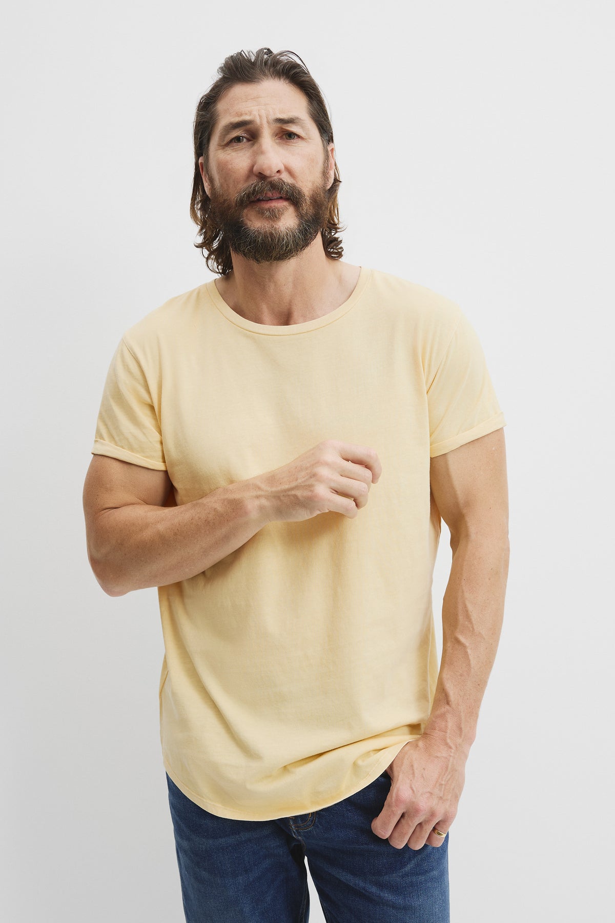 Australian Cotton Longline Garment Dye T-Shirt