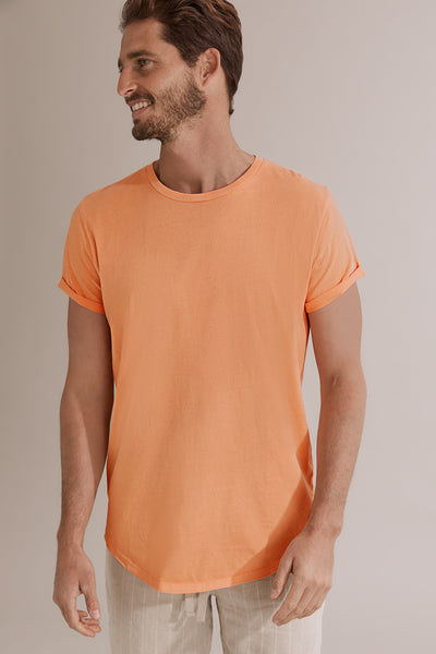 Australian Cotton Longline Garment Dye T-Shirt