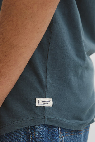 Australian Cotton Longline Garment Dye T-Shirt