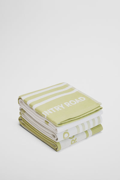 Aeri Australian Cotton Tea Towel Pack Of 3