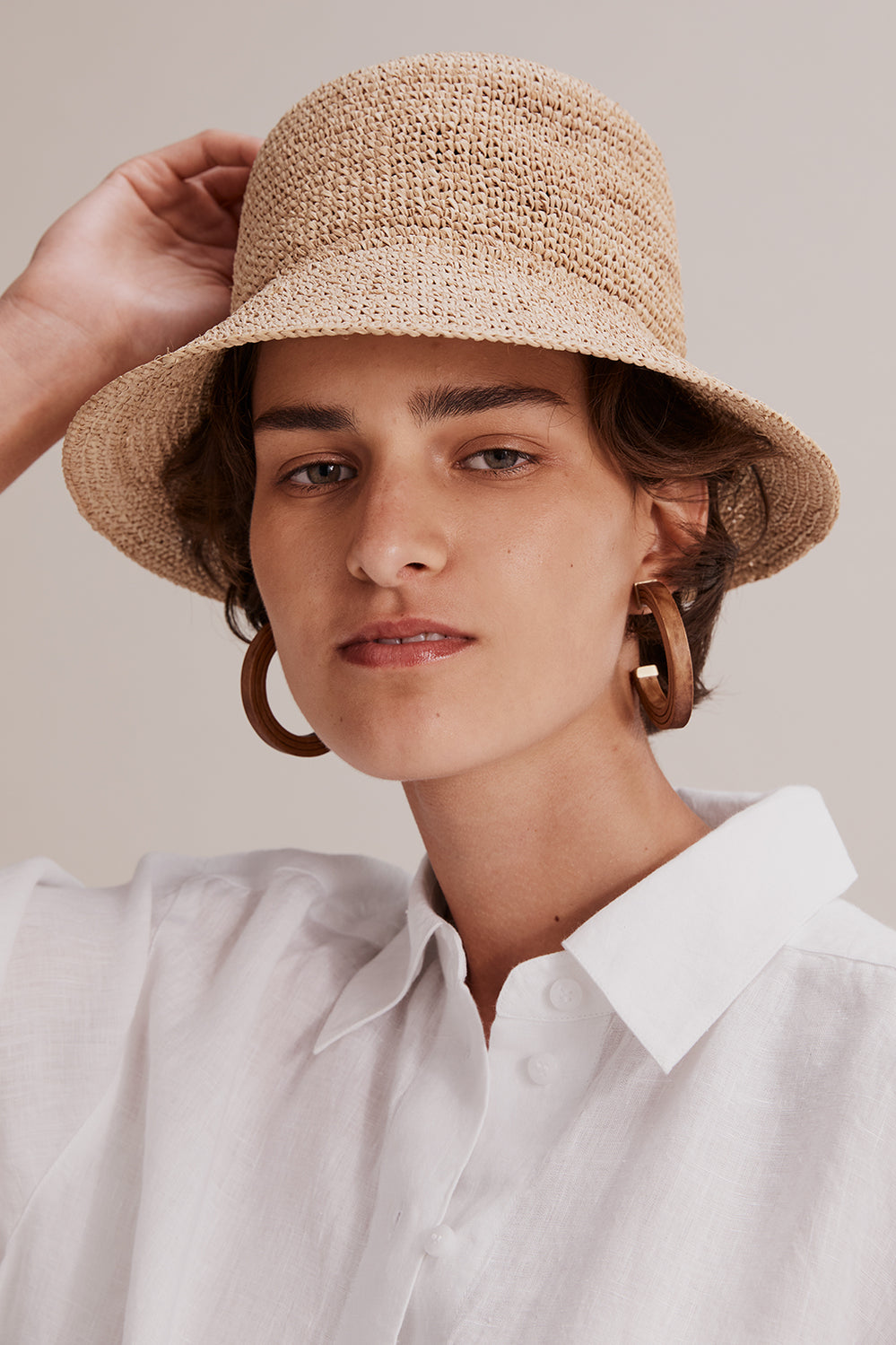 Raffia Bucket Hat