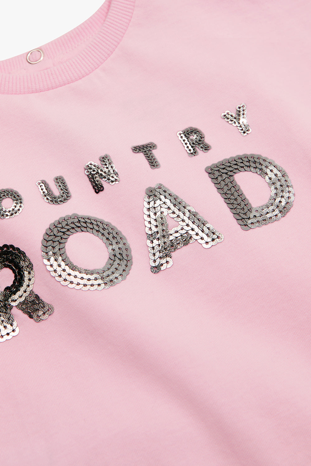 Organically Grown Cotton Sequin Logo T-Shirt