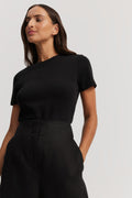 Australian Cotton Blend Fitted T-Shirt