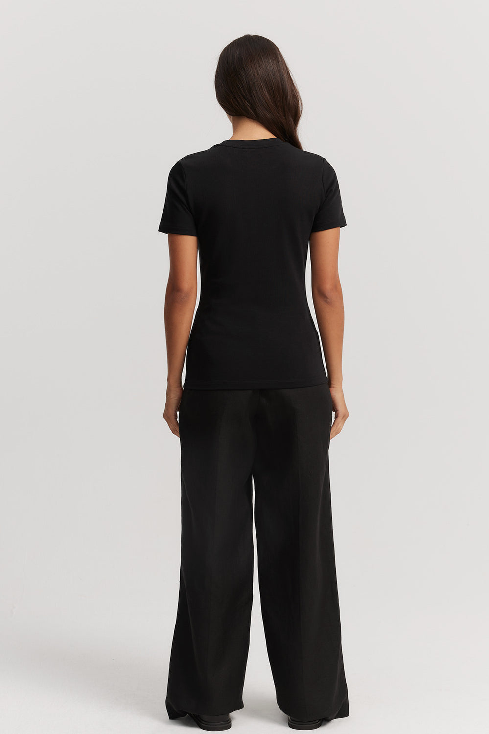 Australian Cotton Blend Fitted T-Shirt