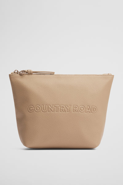 Branded Detail Tri Cosmetic Bag
