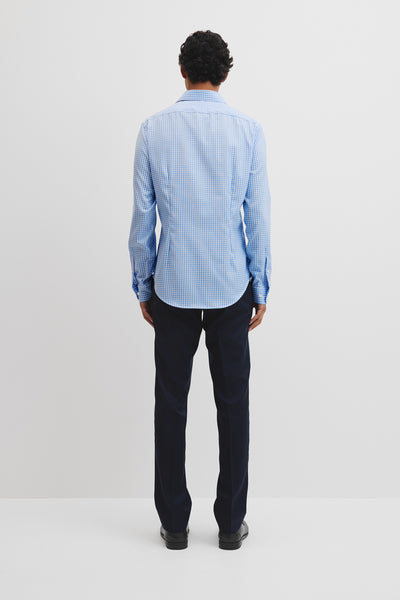 Slim Fit Gingham Travel Shirt