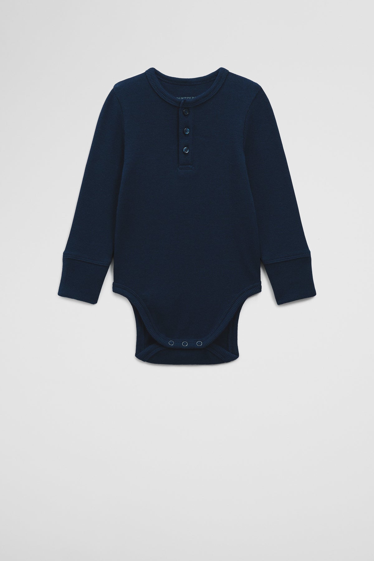 Organically Grown Cotton Rib Long Sleeve Bodysuit