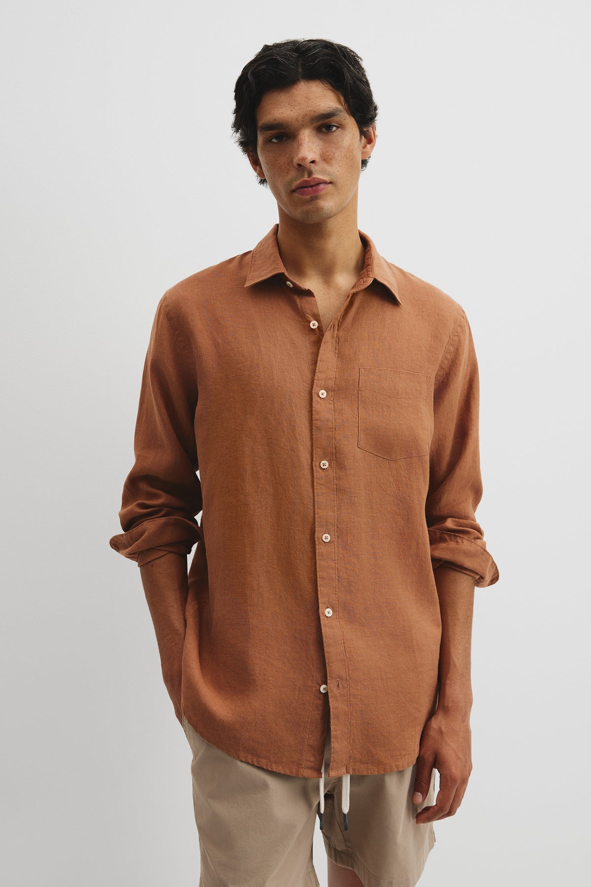 Organically Grown Linen Regular Fit Shirt