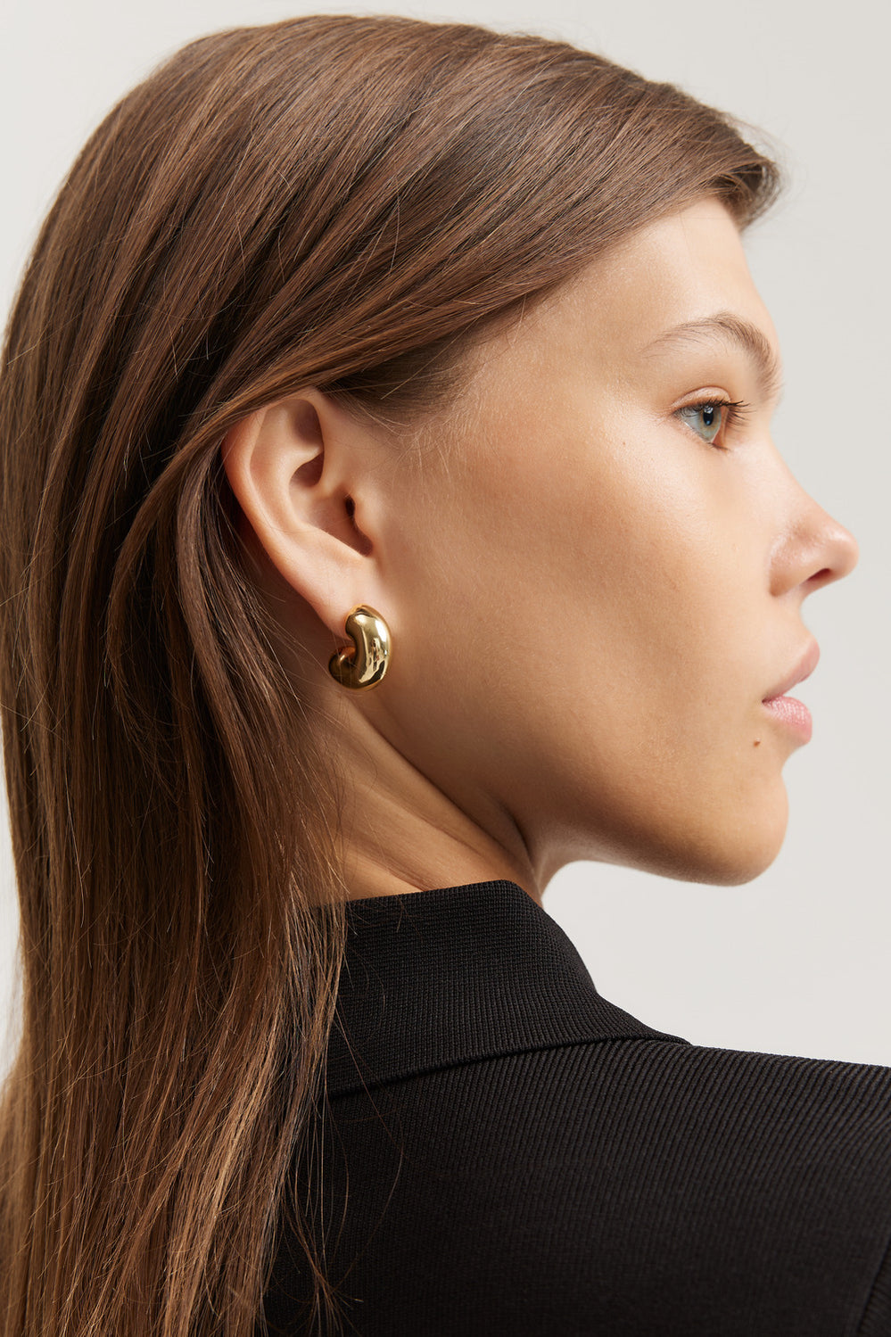 Large Round Hoop Earring