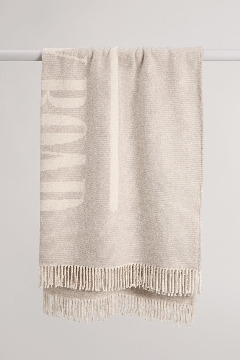 Cr Cotton Blend Logo Throw