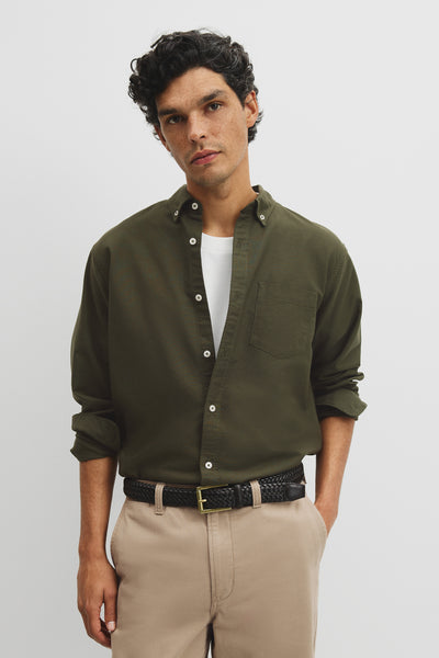 Regular Fit Australian Good Earth Cotton Oxford Shirt