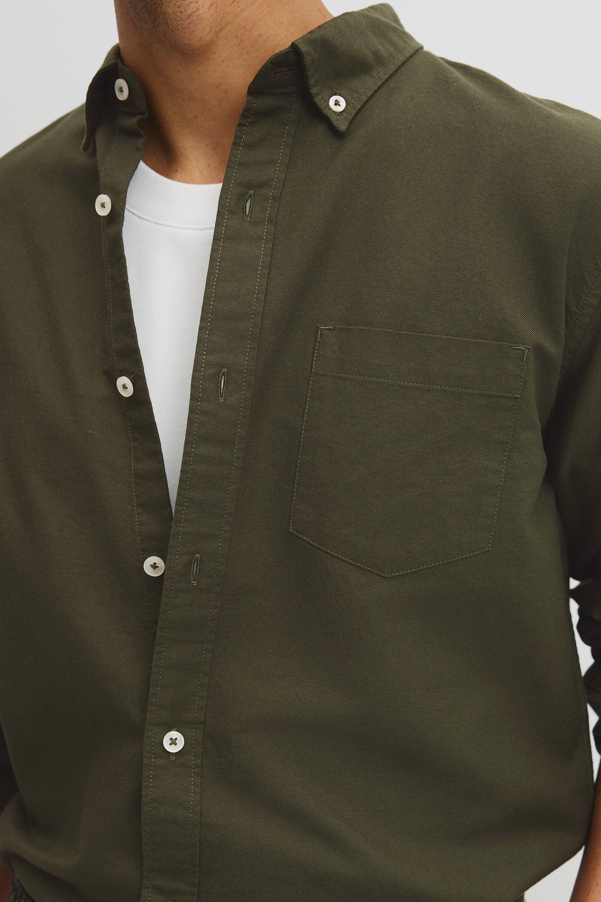 Regular Fit Australian Good Earth Cotton Oxford Shirt