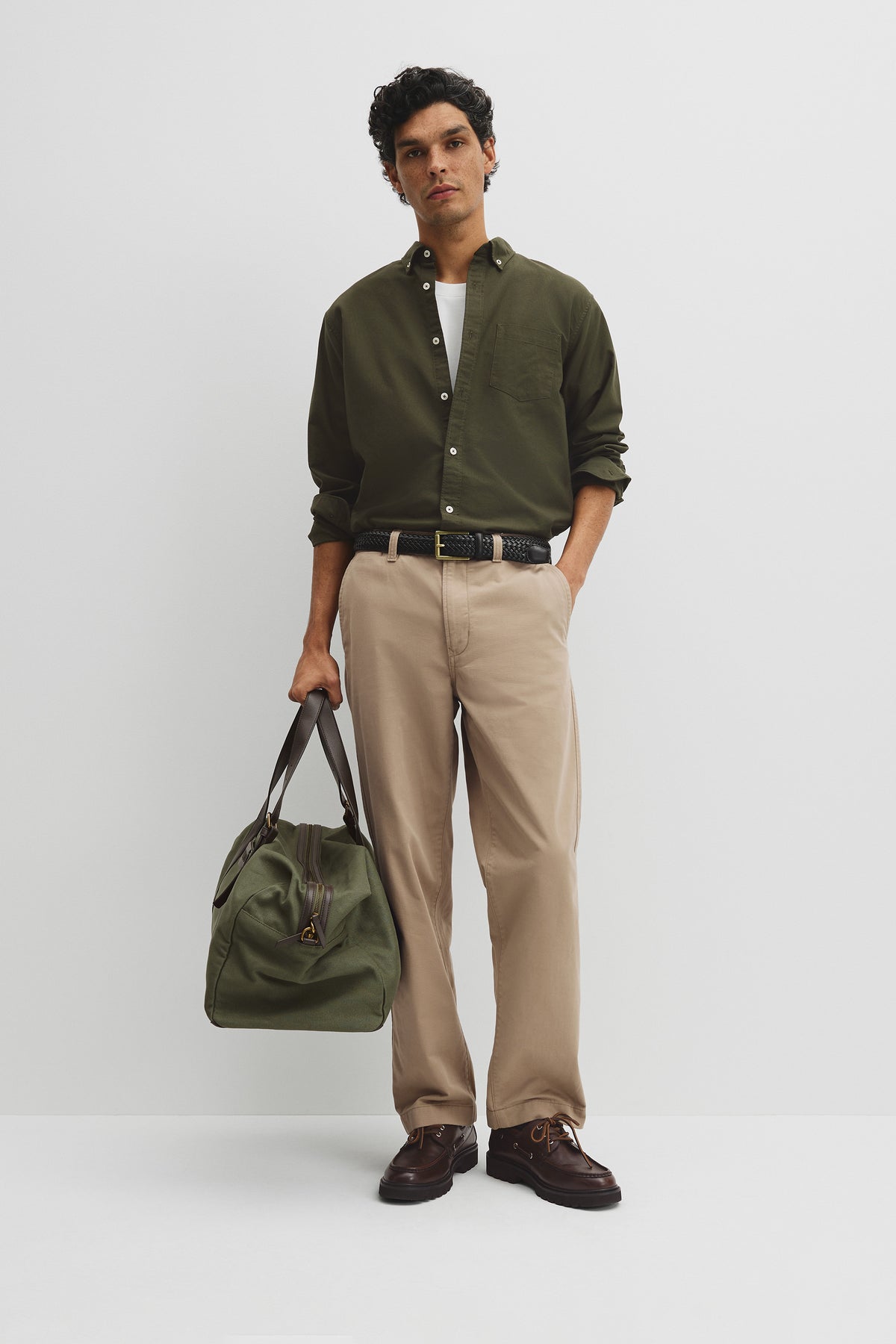 Regular Fit Australian Good Earth Cotton Oxford Shirt