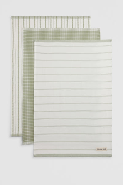 Laine Australian Cotton Tea Towel Pack Of 3