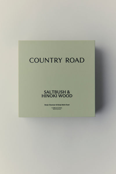 Australian Made Saltbush & Hinoki Wood Body Care Duet