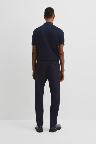 Australian Cotton Blend Silk Button Polo