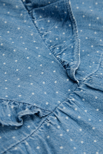 Cotton Frill Detail Mini Skirt