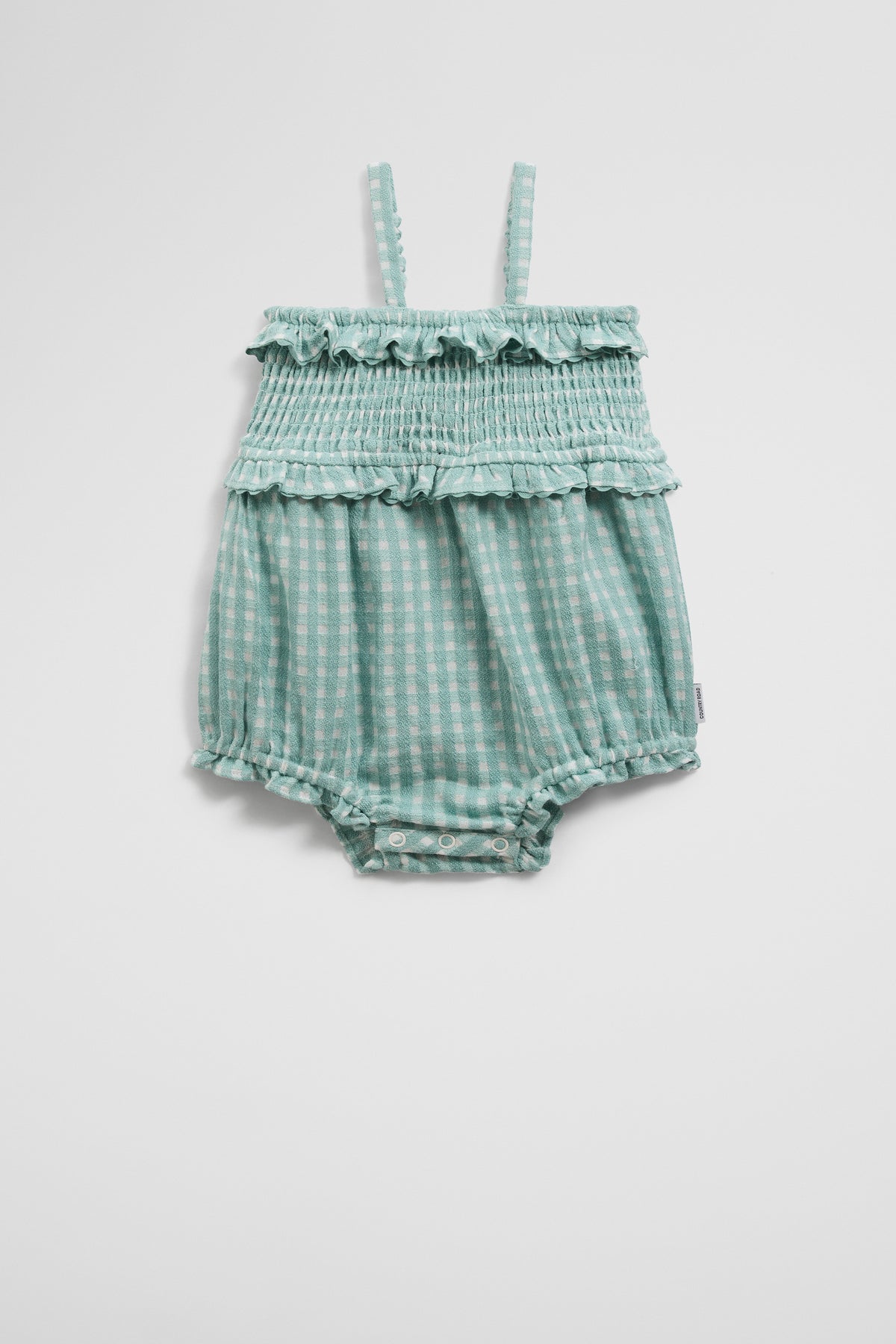 Gingham Frill Romper