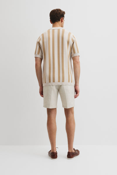 Organically Grown Cotton Stripe Knit Shirt