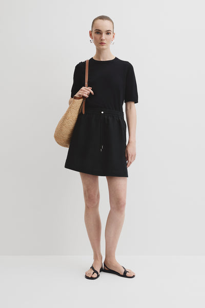 Pull On Linen Skirt