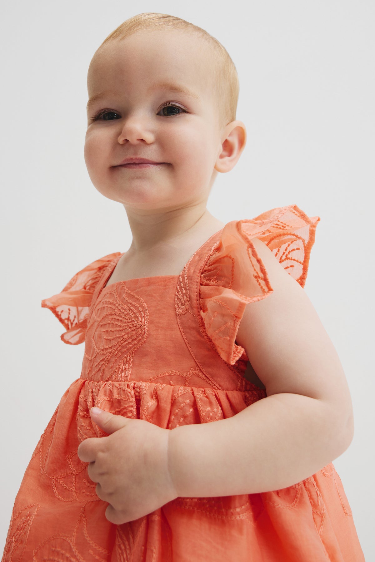 Floral Frill Strap Dress