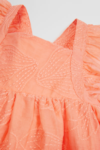 Floral Frill Strap Dress
