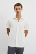 Short Sleeve Relaxed Good Earth Cotton Oxford Shirt