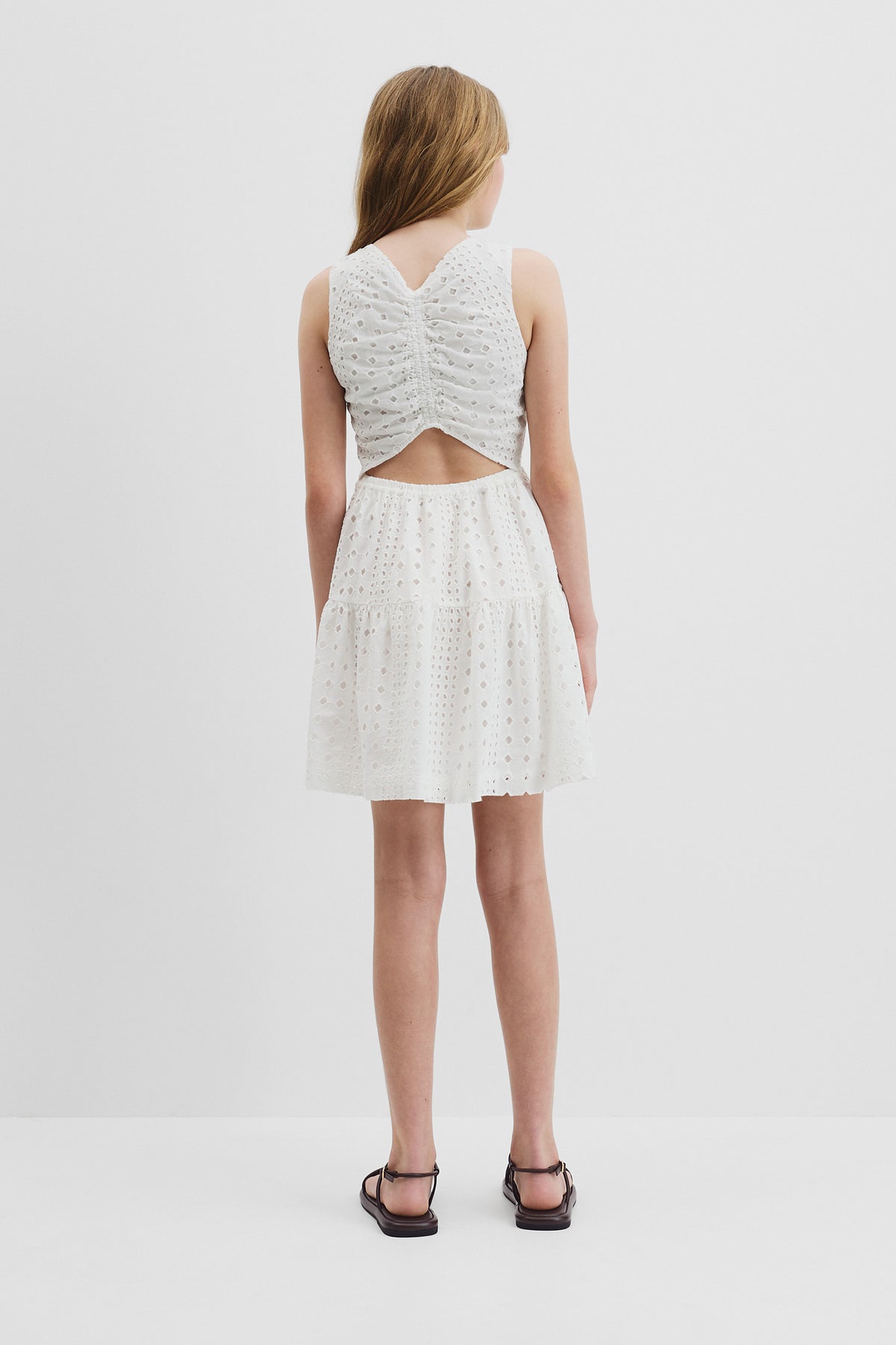 Teen Broderie Mini Dress