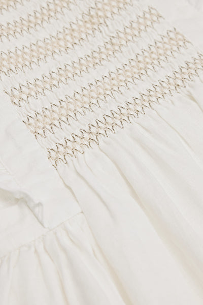 Smock Front Apron Dress