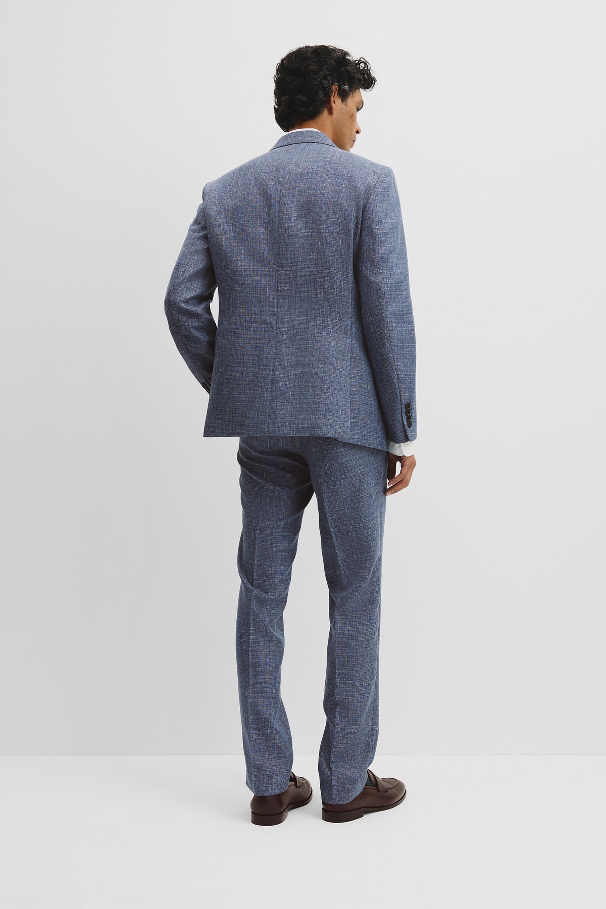 Regular Fit Wool Blend Houndstooth Jacket