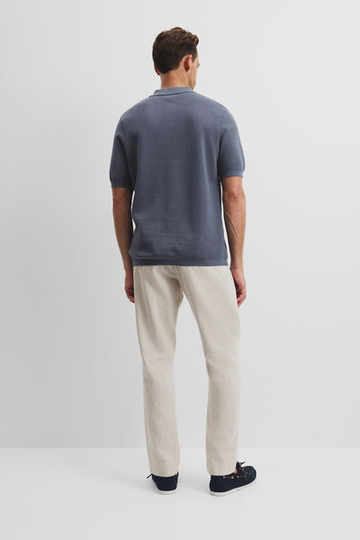 Short Sleeve Australian Good Earth Cotton Pique Knit Polo
