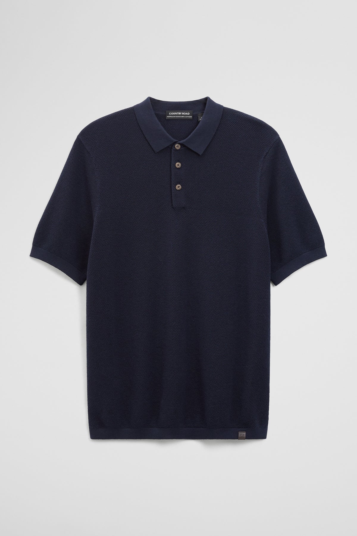 Short Sleeve Australian Good Earth Cotton Pique Knit Polo