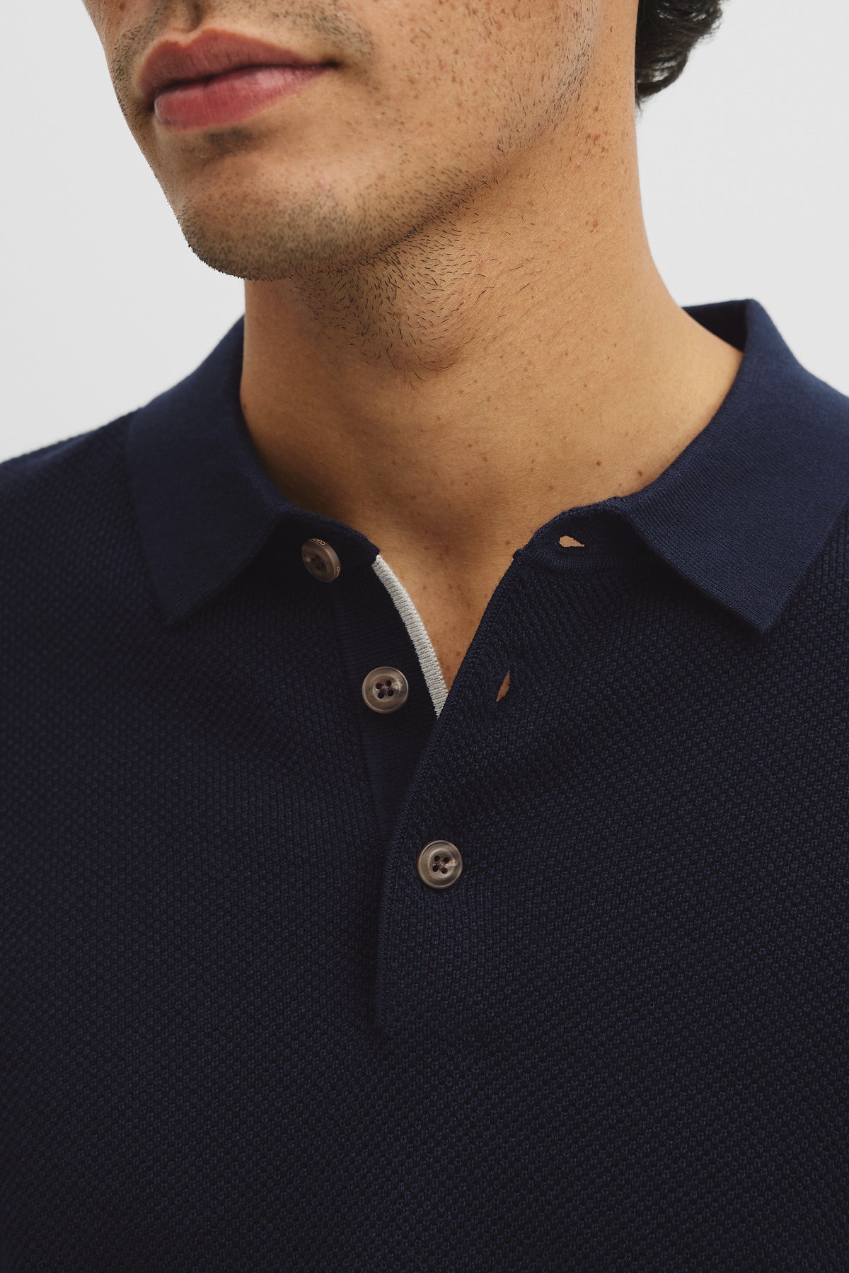 Short Sleeve Australian Good Earth Cotton Pique Knit Polo