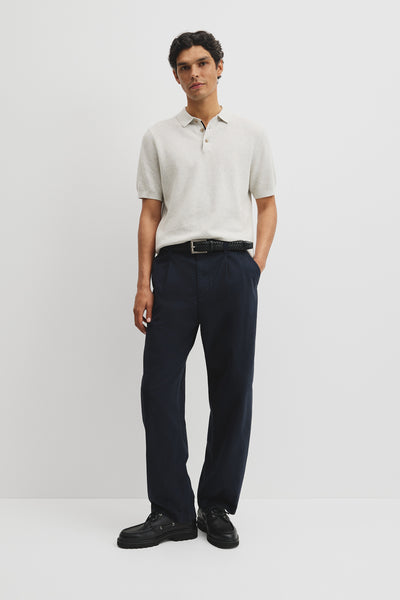 Short Sleeve Australian Good Earth Cotton Pique Knit Polo