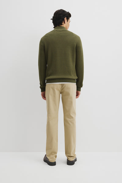Australian Good Earth Cotton Half Zip Knit