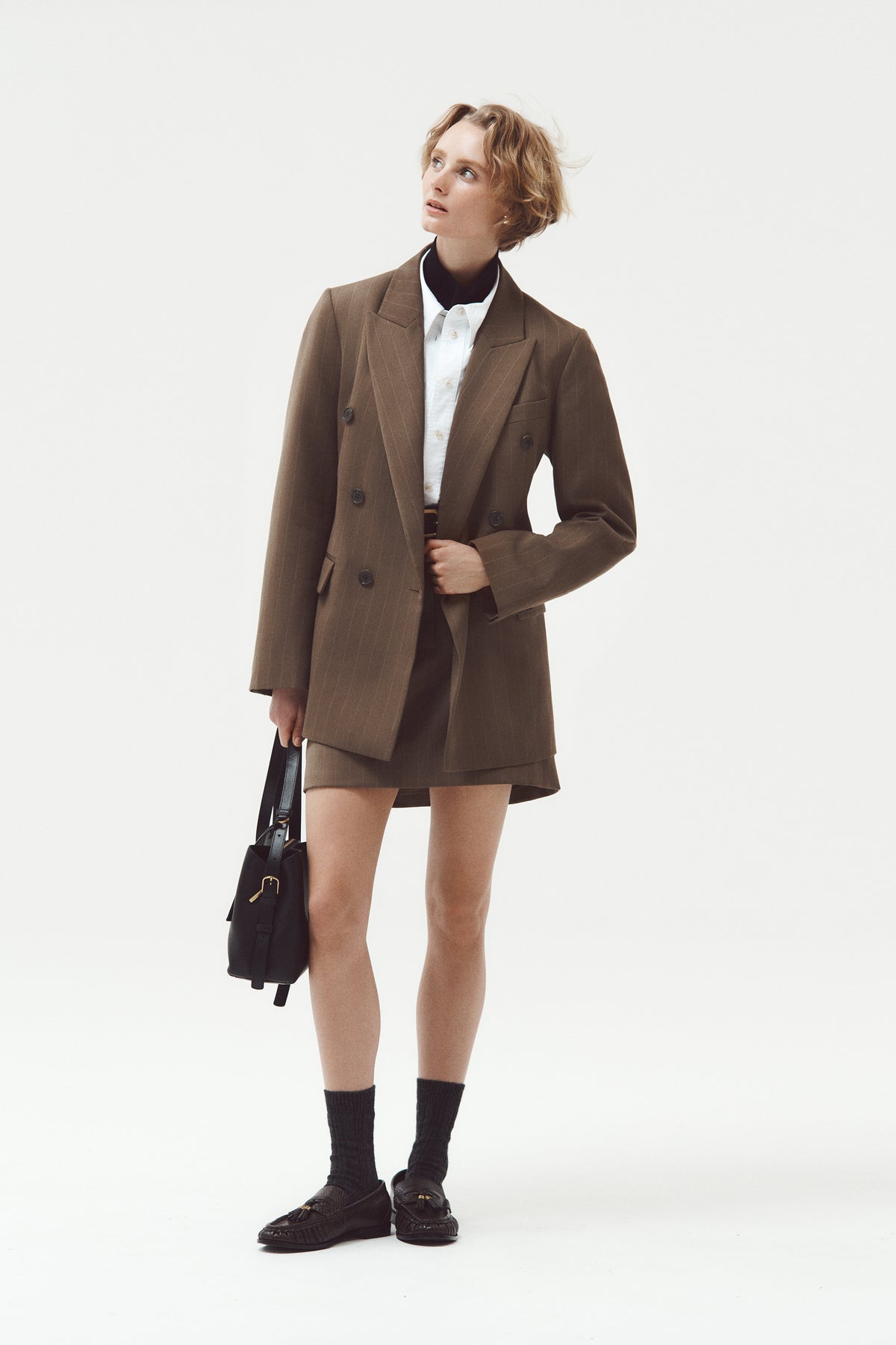 Pinstripe Skirt