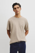 Brushed Melange Cotton T-Shirt
