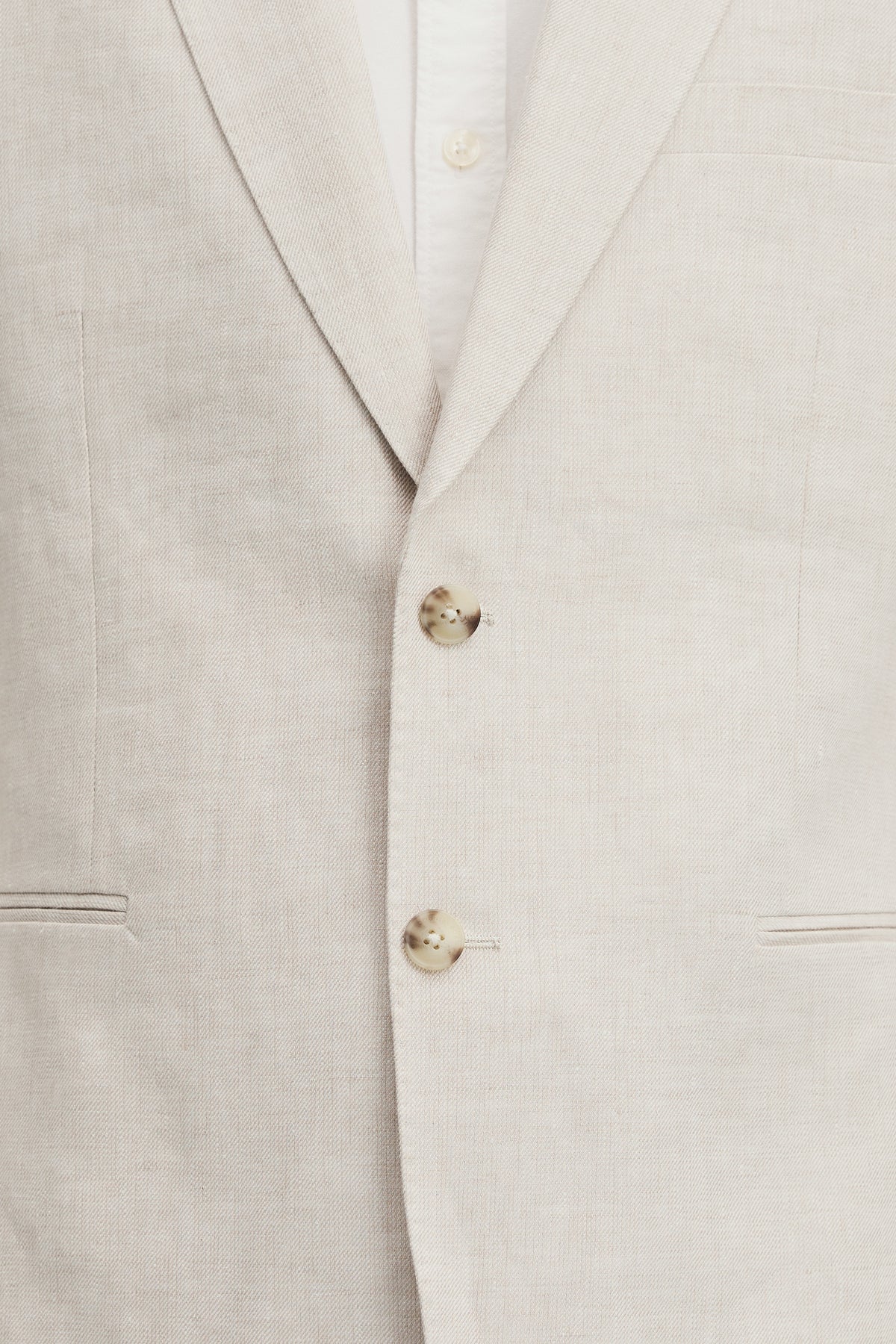 Regular Fit Linen Twill Jacket
