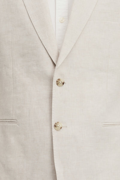 Regular Fit Linen Twill Jacket