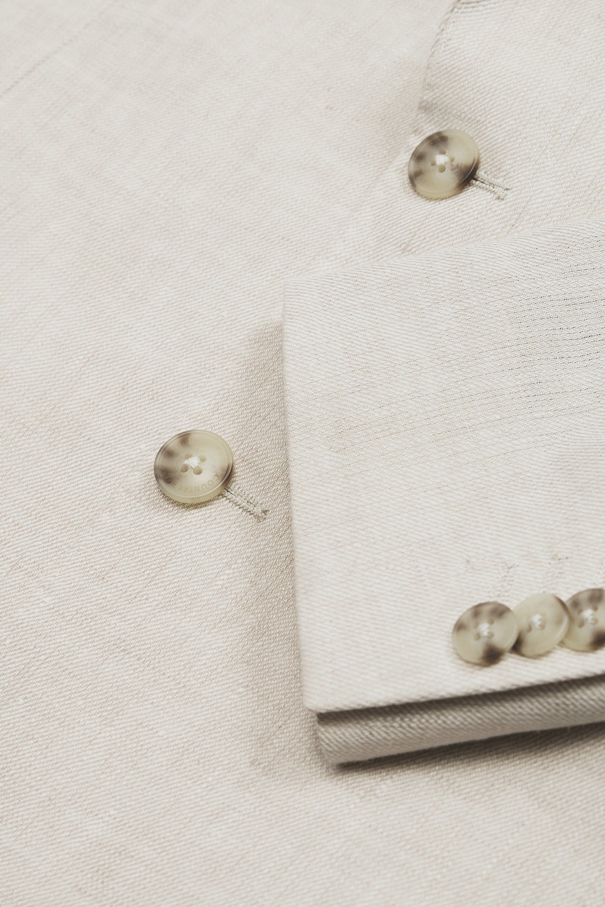 Regular Fit Linen Twill Jacket