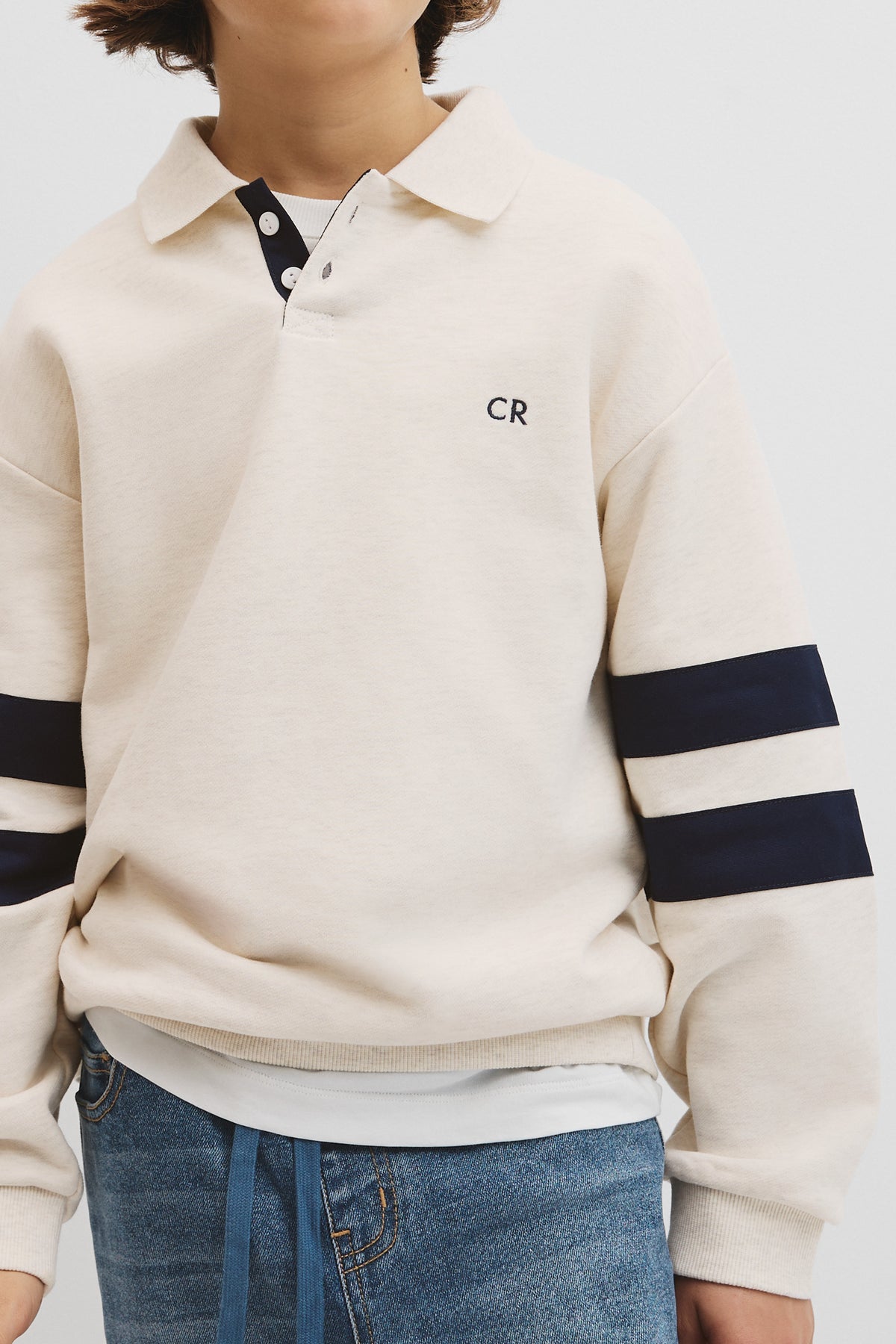 Teen Collared Sweat