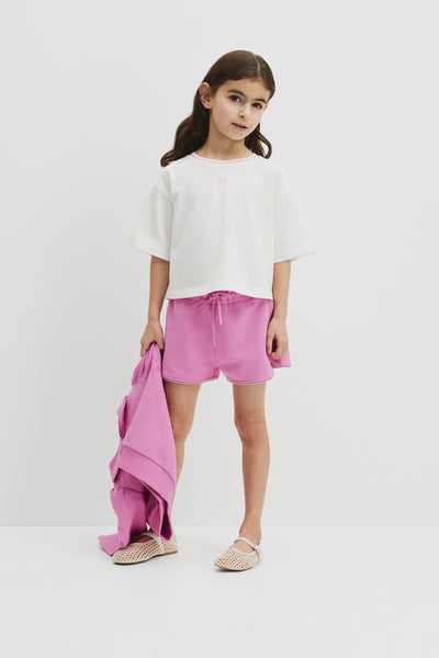 Australian Cotton Short Sleeve Crop Boxy T-Shirt