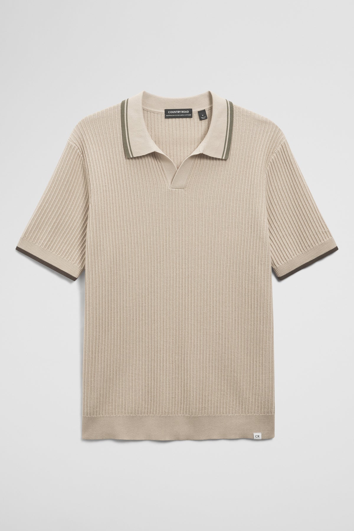 Australian Good Earth Cotton Tapered Trophy Polo