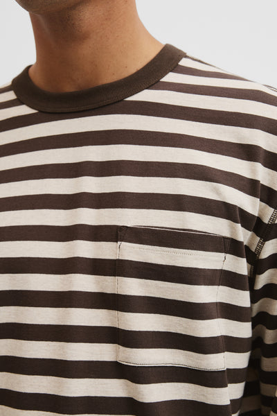 Australian Cotton Long Sleeve Stripe T-Shirt