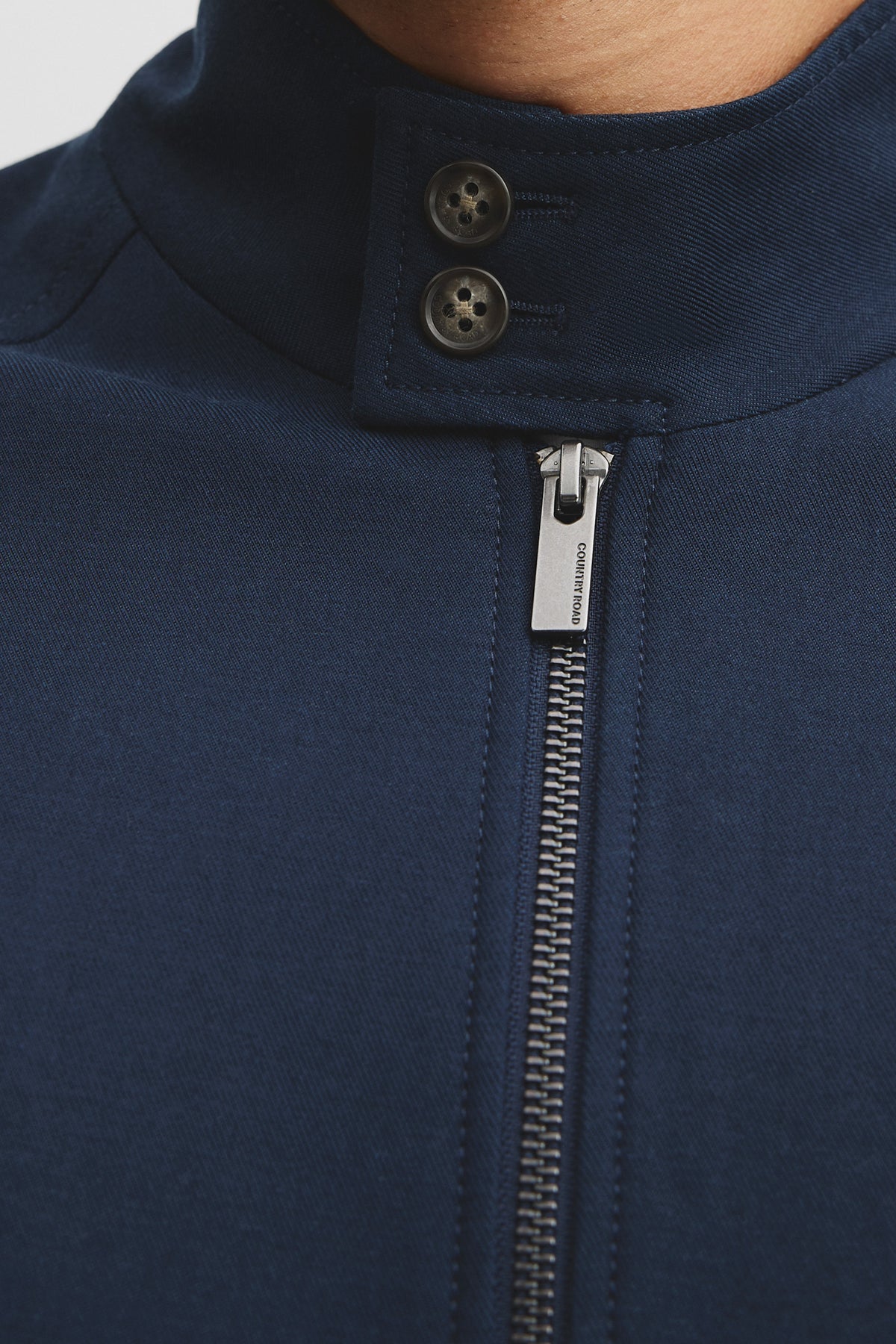 Lyocell Cut Out Blend Zip Jacket