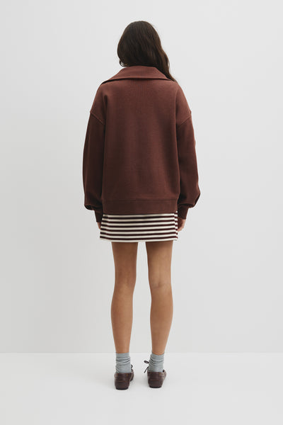 Australian Cotton Funnel Neck Sweat